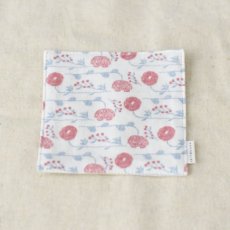 画像1: 〔500円×5個〕茶布 ダブルガーゼ「野花刺繍」 / コースター (1)