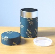 画像1: 〔1200円×3個〕茶筒（小）「夜想曲」/ 150g茶葉用 (1)