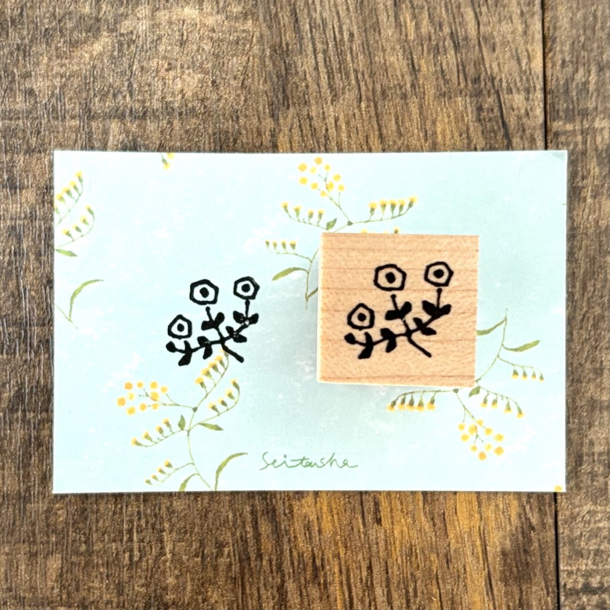 画像2: 《2025年3月新作》[900円×1個]手帳スタンプ『むくげ』 (2)