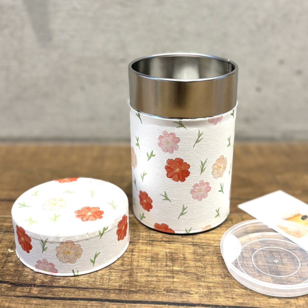 画像1: 〔1200円×3個〕茶筒（小）「おもかげ」/ 150g茶葉用 (1)