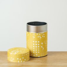 画像1: 〔1200円×3個〕茶筒「押し花」/ 150g茶葉用 (1)