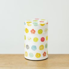 画像2: 〔1200円×3個〕茶筒「菓子模様」/ 150g茶葉用 (2)
