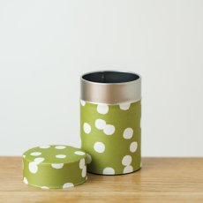 画像1: 〔1200円×3個〕茶筒「抹茶白玉」/ 150g茶葉用 (1)