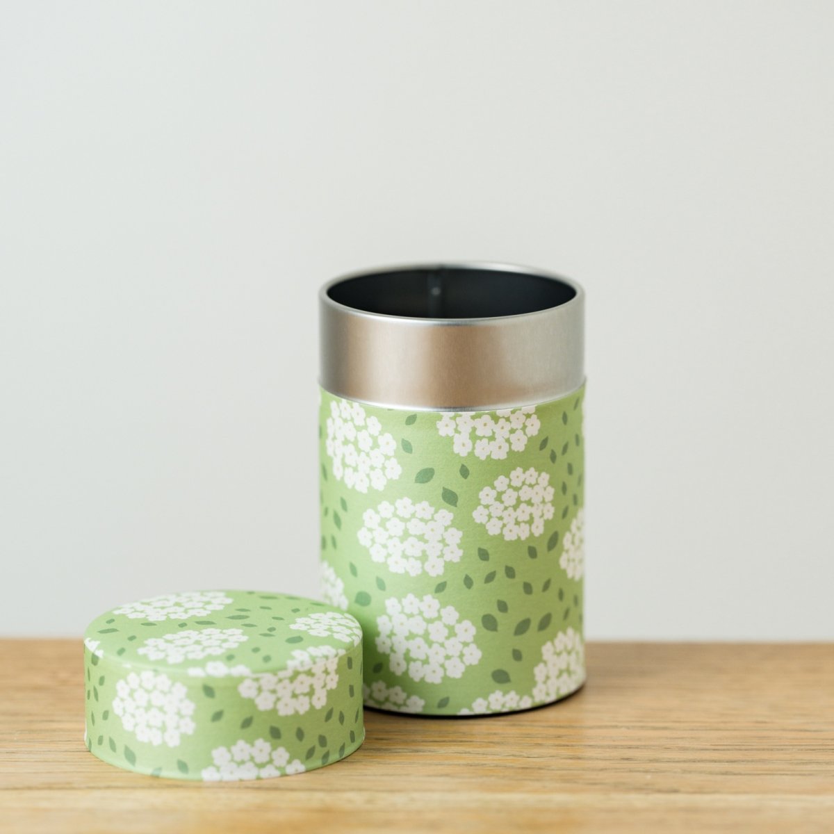 画像1: 〔1200円×3個〕茶筒「こでまり」/ 150g茶葉用 (1)