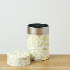 画像1: 〔1200円×3個〕茶筒「ミモザ」/ 150g茶葉用 (1)
