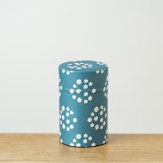 画像2: 〔1200円×3個〕茶筒「花飾り」/ 150g茶葉用 (2)