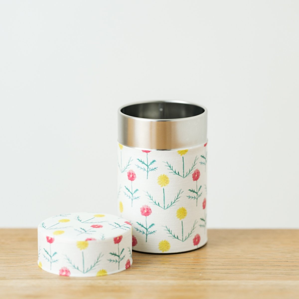 画像1: 〔1200円×3個〕茶筒「ひだまり」/ 150g茶葉用 (1)