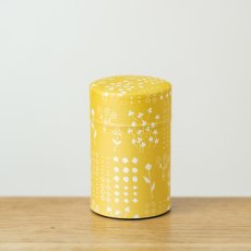 画像2: 〔1200円×3個〕茶筒「押し花」/ 150g茶葉用 (2)