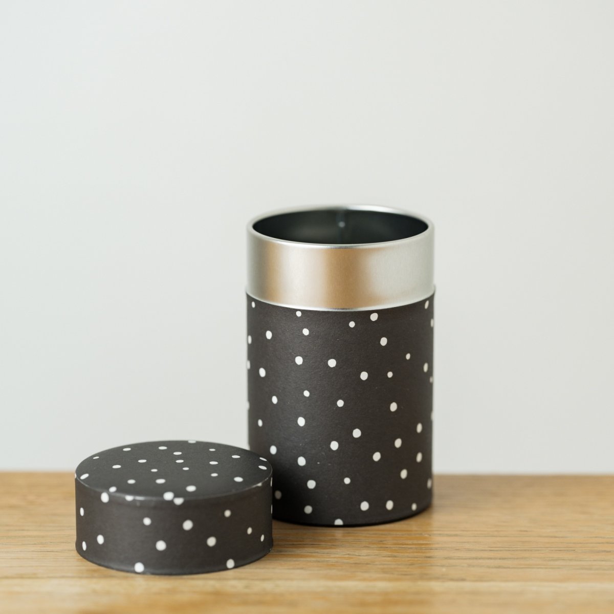 画像1: 〔1200円×3個〕茶筒「雪夜」/ 150g茶葉用 (1)