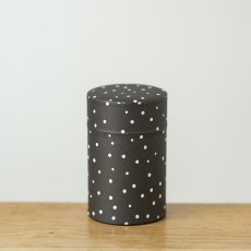 画像2: 〔1200円×3個〕茶筒「雪夜」/ 150g茶葉用 (2)