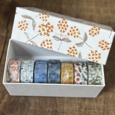 画像2: 6月発売 予約受付［2800円×5個］百花譜 Archive マスキングテープ 7柄コンプリートセット＋京都製貼箱「ほのか」 (2)