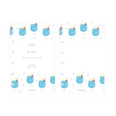 画像1: [600円×5個]M6リフィル-クリームソーダ ブルー (1)