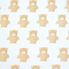 画像2: 〔500円×5個〕包装紙撰-くまのぬいぐるみ (2)