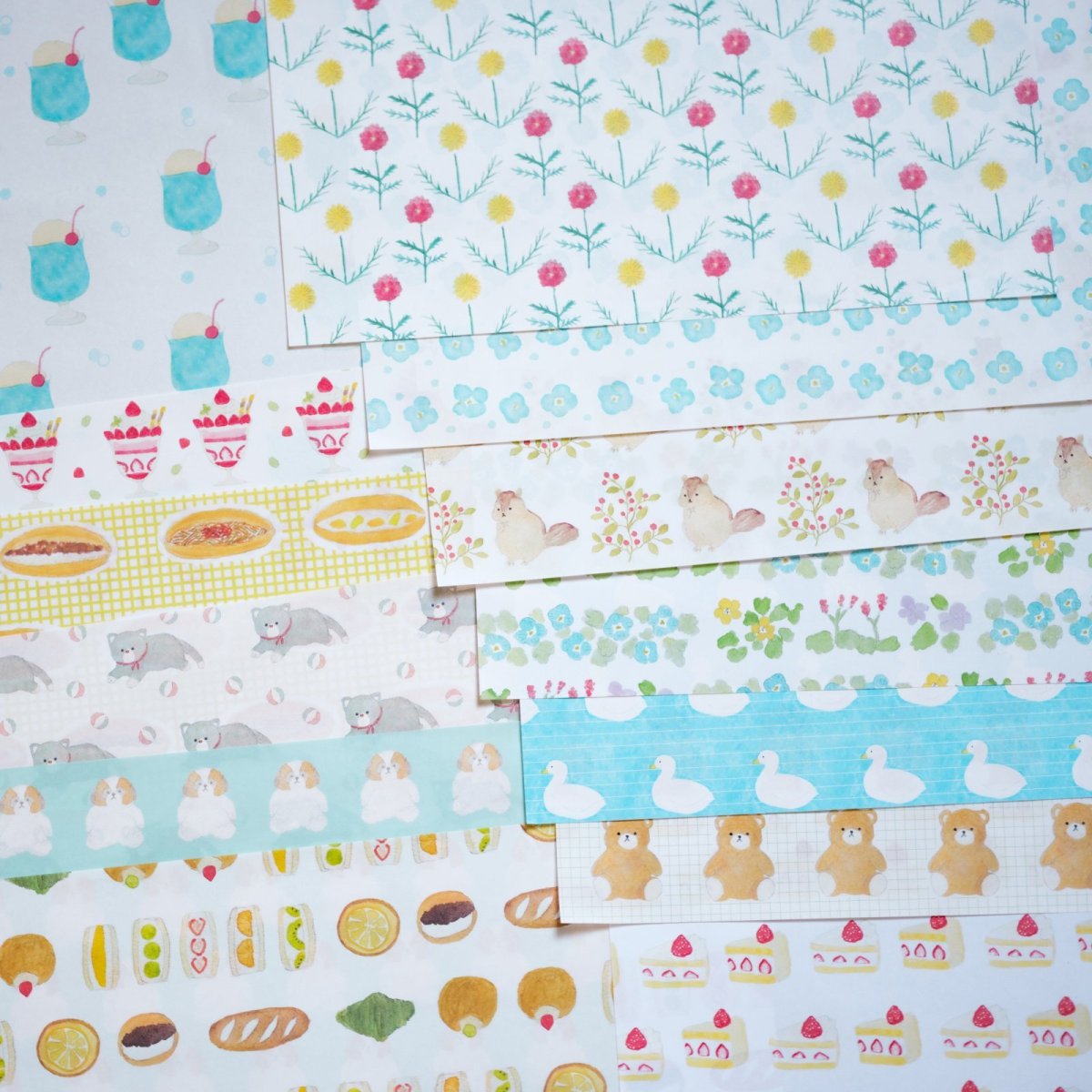画像3: 〔500円×5個〕包装紙撰-リスと木の実 (3)