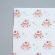 画像2: 〔500円×5個〕A6クリアファイル-いちごパンケーキ (2)
