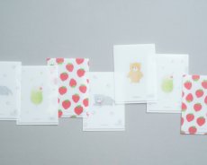画像4: 〔500円×5個〕ミニチュア クリアファイル-くまのぬいぐるみ (4)