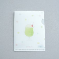 画像1: 〔500円×5個〕ミニチュア クリアファイル-クリームソーダ (1)