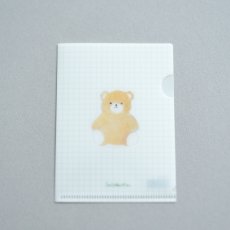画像1: 〔500円×5個〕ミニチュア クリアファイル-くまのぬいぐるみ (1)