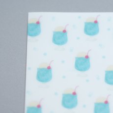 画像2: 〔500円×5個〕A6クリアファイル-クリームソーダ 　ブルー (2)