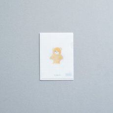 画像2: 〔500円×5個〕ミニチュア クリアファイル-くまのぬいぐるみ (2)