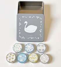 画像2: 〔3900円×5個〕2026年秋冬マスキングテープ7柄+白鳥缶セット (2)