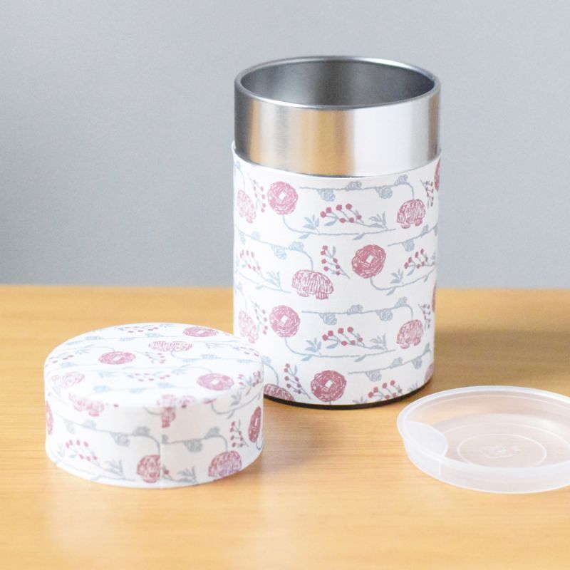 1000円×3個〕茶筒（小）「野花刺繍」/ 150g茶葉用 - 星燈社 卸バイヤー専用オンラインストア / SEITOUSHA WHOLE SALE  STORE